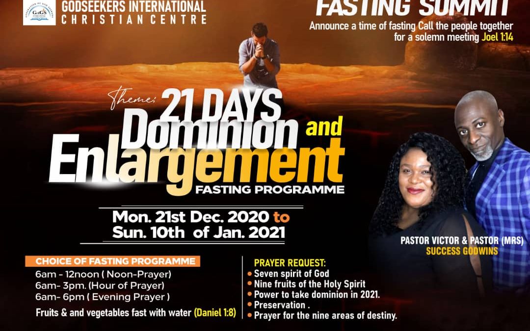 21 Days Dominion and Enlargement